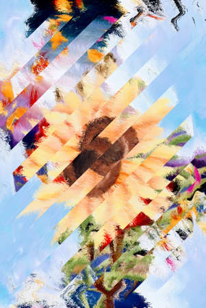 Abstract Colorful Geometrical Artwork, Abstract Graphical Art Background Texture, Modern Conceptual...