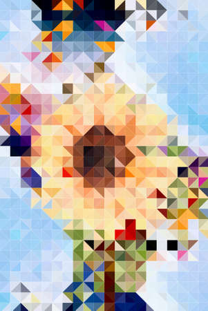 Abstract Colorful Geometrical Artwork, Abstract Graphical Art Background Texture, Modern Conceptual...