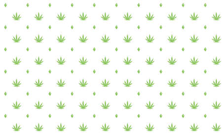 Fancy green cannabis background. Luxury hemp texture on a white background great for any kind of packaging or decoration. Marijuana wallpaper. Wrapping paper. Rasta print.の写真素材