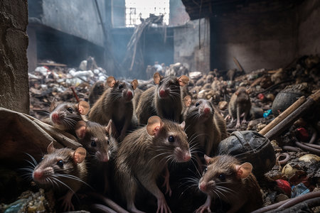 The rat kingdom in the landfill.の素材