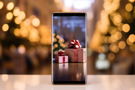 Online Christmas sales concept.の素材