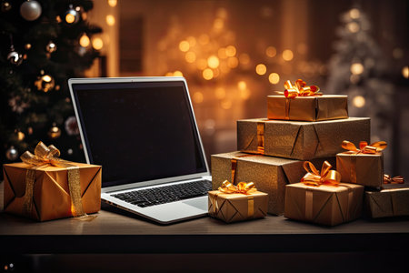 Online sales and shopping concept.の素材