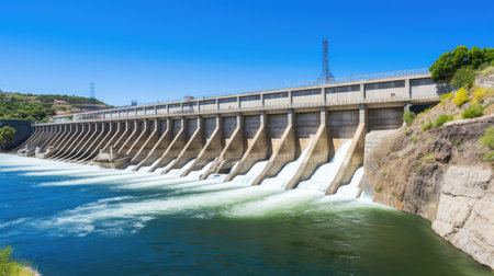 Hydro Energy: Embrace the force of water to generate sustainable electricity. Join the green energy revolution.の素材
