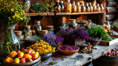 Homeopathic shop with herbs and tinctures. Find solace in the power of nature with our carefully selected herbs and tinctures, offering a natural path to well-being.の素材