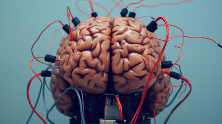 Innovative technologies in the field of studying the human brain and the thinking process. Brain-inspired algorithms mimic neural processes, driving AI advancements.の素材