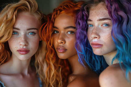 Portraits of individuals with unique features. Be different, be unique. Delicate features that embody beauty and grace.の素材