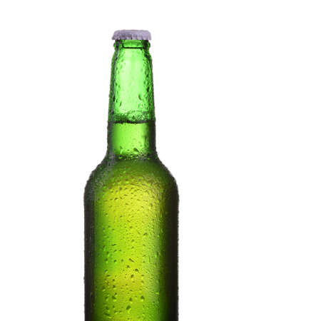 Isolated light beer bottleの写真素材