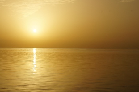 Sunrise over seaの写真素材