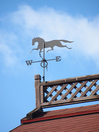 horse weathervaneの写真素材