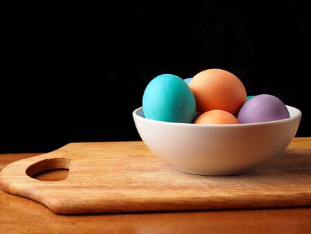 Painted easter eggの写真素材