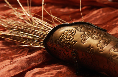 Arabic Still-Life on a fabric backgroundの写真素材