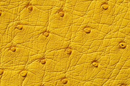 Closeup of seamless yellow leather texture for backgroundの写真素材