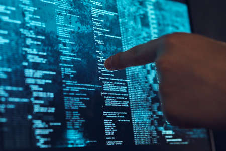 Programming, processor, hard drive, operating system, programming language.の写真素材