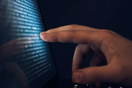 Program, programming, program, screen, monitor, computer, laptop, hacker, hacking.の写真素材