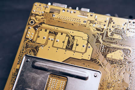 Microchips, the contents of a computer part, a chip, an electrician, equipment.