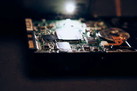 computer contents, microcircuits.の写真素材