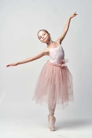 girl ballerina is dancing.の写真素材