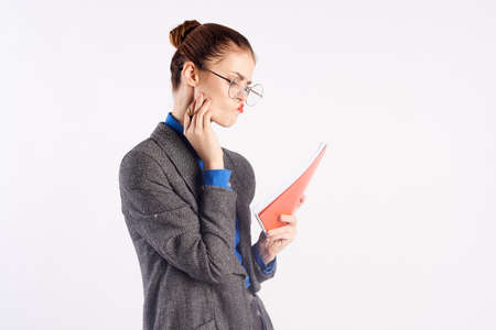 young teacher, woman.の写真素材