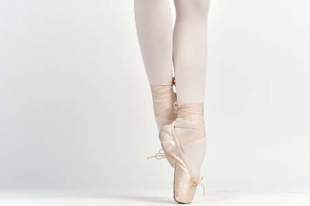 pointe, legs, close-up, girl, ballerina.の写真素材