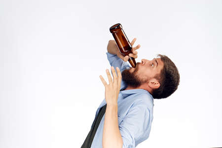 alcoholic, white isolated background, beer.の写真素材