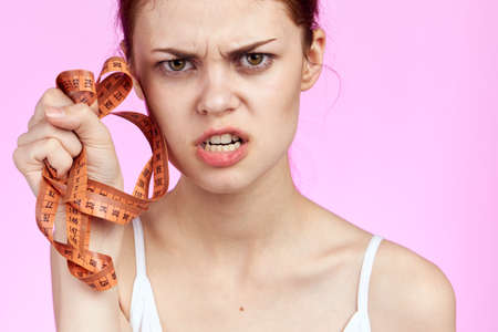 woman, diet, anger.の写真素材