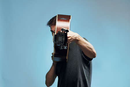 man, guitar, musician.
