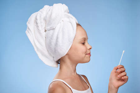 ear wand, child.の写真素材