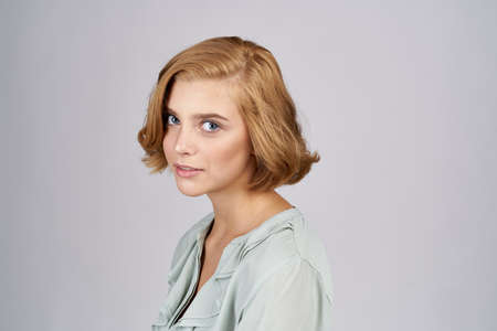 nice girl in bright clothes.の写真素材