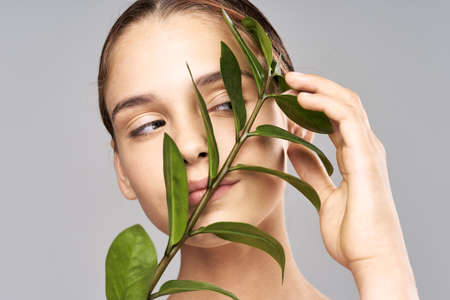 Nice girl natural look modelの写真素材