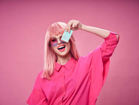Cheerful beautiful glamor woman glamor