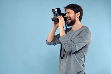 photographer professional camera technology studio profession lifestyle hobby equipmentの写真素材