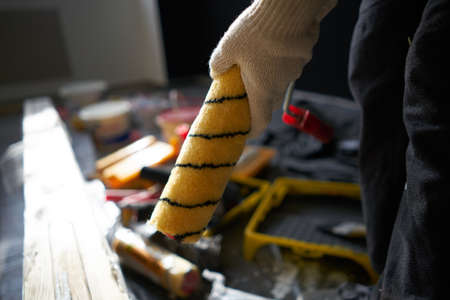 Building paint roller repair facility is an industrial work tool