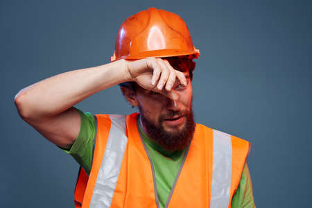 Working man fatigue lifestyle professional cropped view