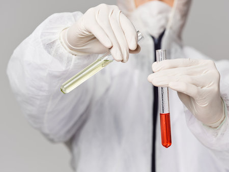 Male amaranth chemical solutions science research developmentの写真素材