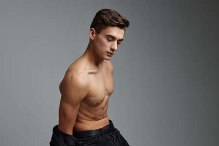 Cute male naked torso based attractive look lifestyle model