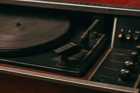 retro turntable gramophone nostalgia entertainment old technology