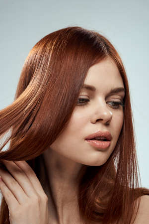 Pretty woman   shoulders beautiful hair body care care