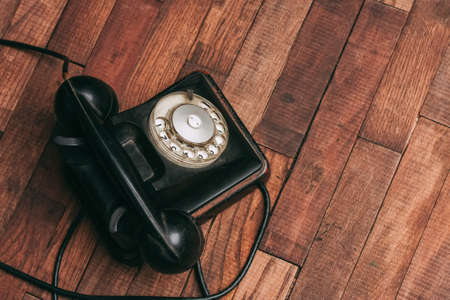 retro telephone communication classic style technology vintageの写真素材