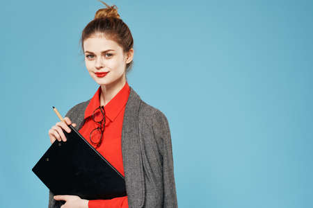 Business woman in formal suit by a professional lifestyle official