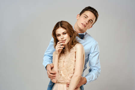 man and woman hugs date luxury lifestyle funの写真素材