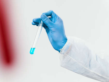 analyzes laboratory diagnostics for coronavirus researchの写真素材