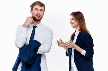 work colleagues communication entrepreneurs office lifestyle light background