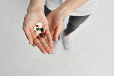 multicolored medicine in palms hospital medicine treatment pharmacology