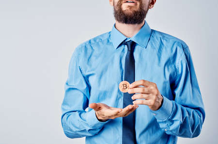 business man financier cryptocurrency manager investmentの写真素材