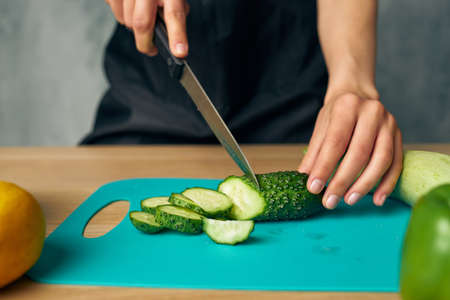 woman lunch at home vegetarian food isolated background