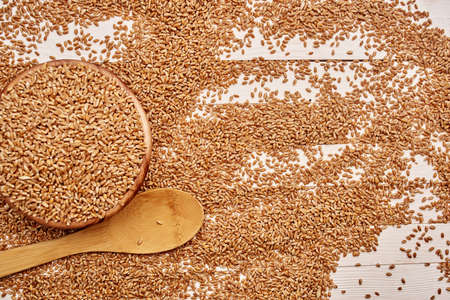 wooden table healthy breakfast close-upの写真素材
