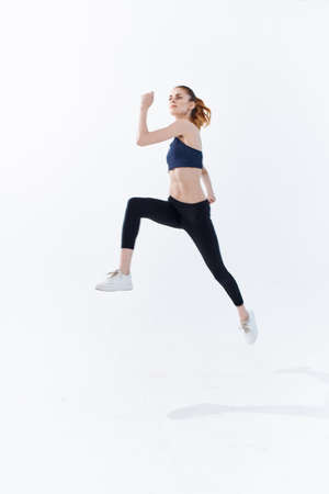 sportive woman posing fitness workout energy