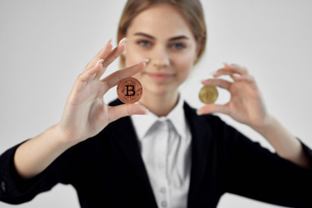 financier commerce internet finance light backgroundの写真素材