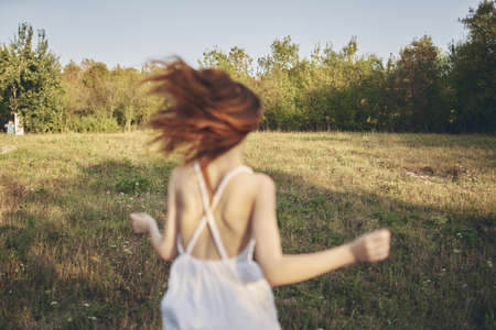 woman outdoor fun nature Lifestyleの写真素材