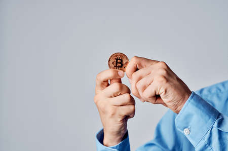 cryptocurrency bitcoin gold coin virtual money financial internet